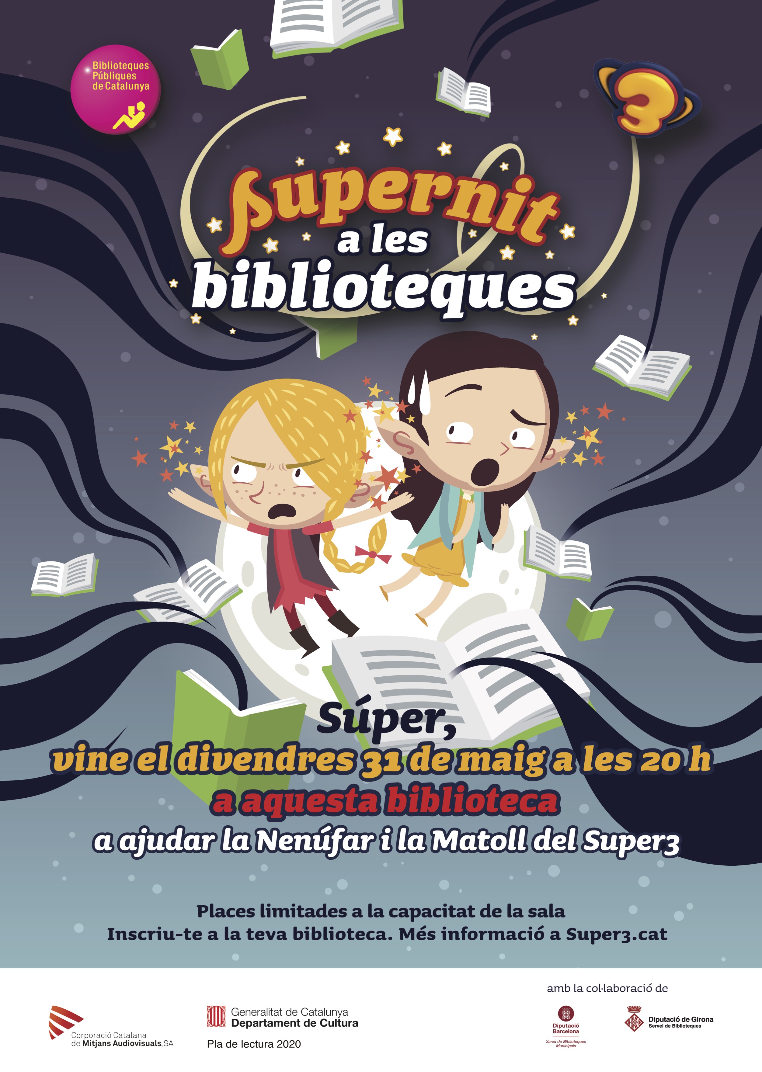 CARTELL SUPERNIT A LA BIBLIOTECA